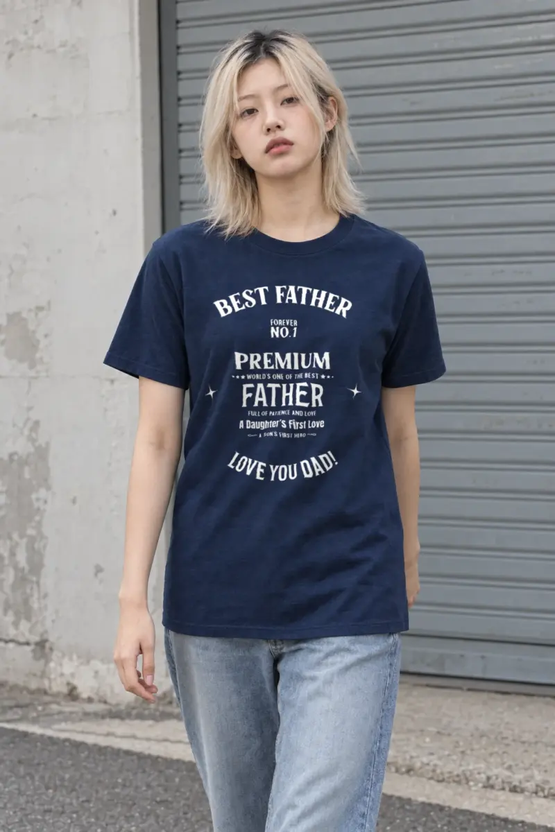 "Father’s Day 01 01" Heavyweight Unisex Crewneck T-shirt | Gildan 5000