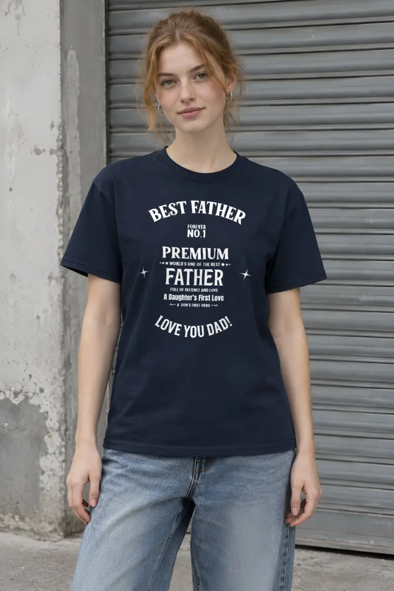 "Father’s Day 01 01" Heavyweight Unisex Crewneck T-shirt