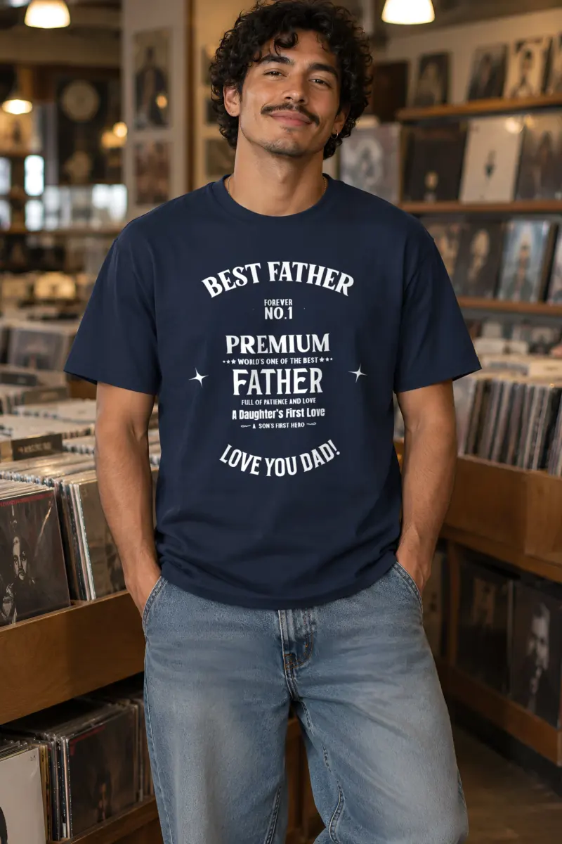"Father’s Day 01 01" Heavyweight Unisex Crewneck T-shirt