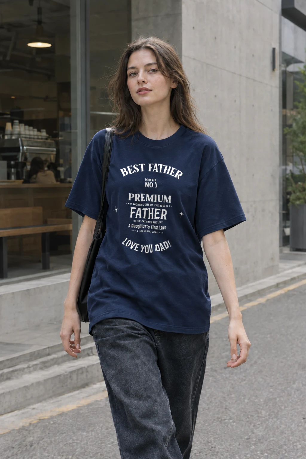 "Father’s Day 01 01" Heavyweight Unisex Crewneck T-shirt | Gildan 5000