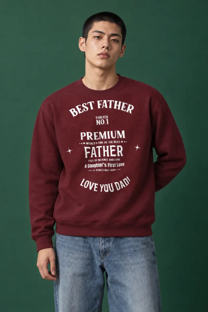 "Father's Day Tribute" Heavy Blend Unisex Crewneck Sweatshirt | Gildan 18000