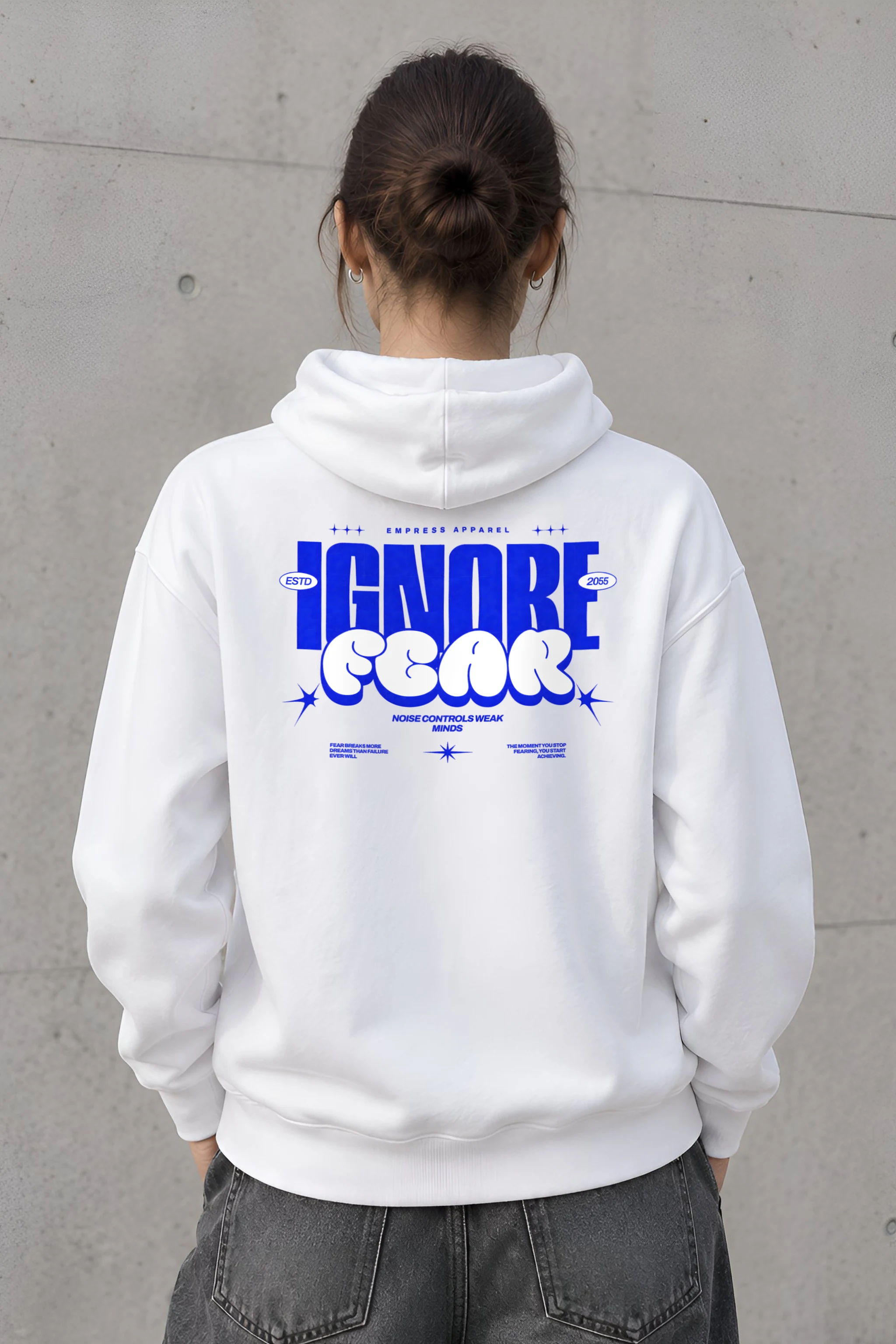 "Fear Breaks Dreams" 1 Pullover Hoodie