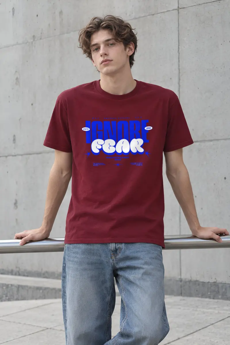 "Fear Breaks Dreams" Heavyweight Unisex Crewneck T-shirt