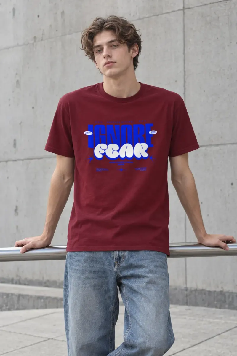 "Fear Breaks Dreams" Heavyweight Unisex Crewneck T-shirt
