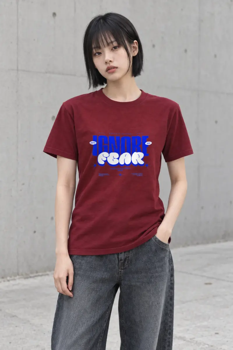 "Fear Breaks Dreams" Heavyweight Unisex Crewneck T-shirt