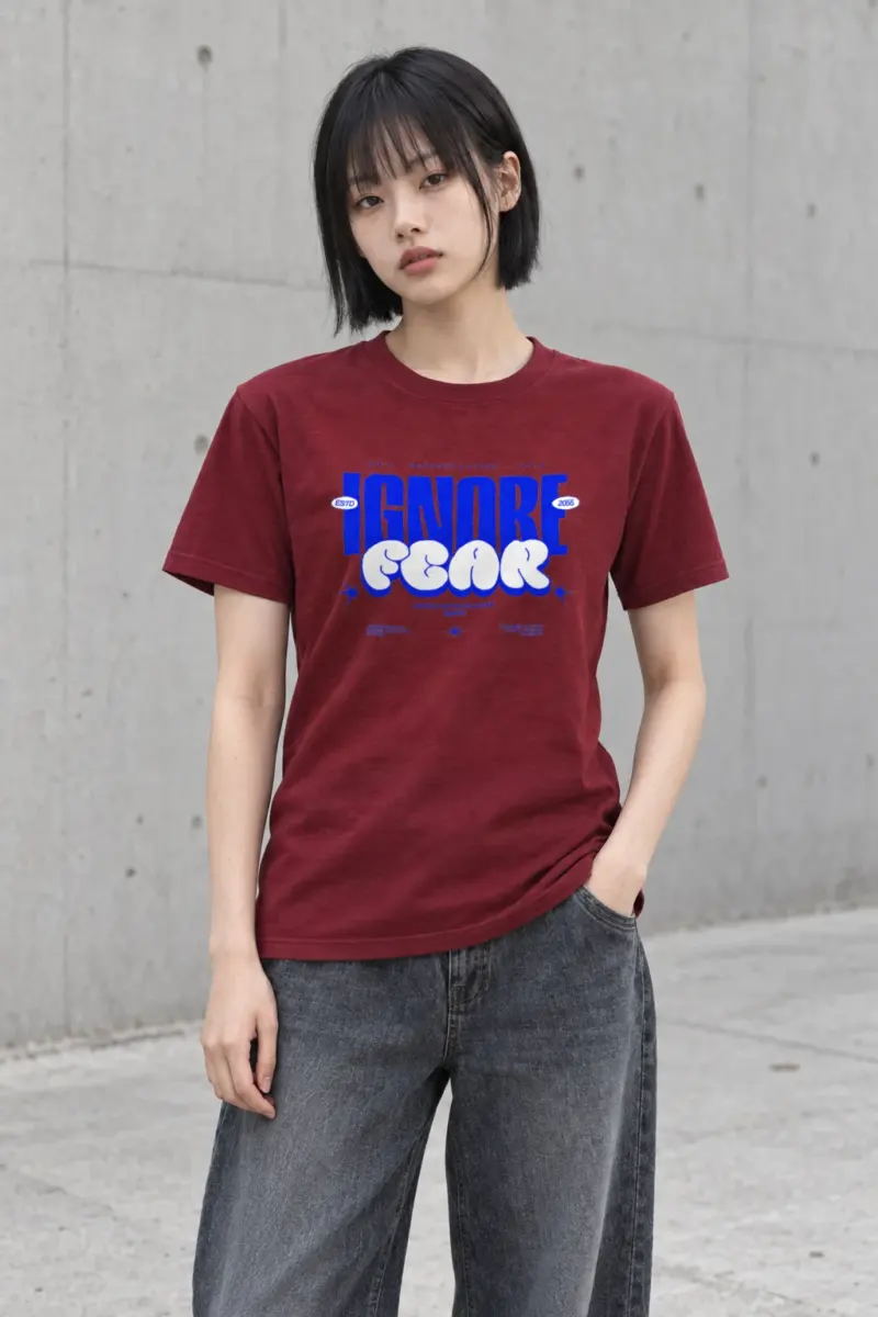 "Fear Breaks Dreams" Heavyweight Unisex Crewneck T-shirt