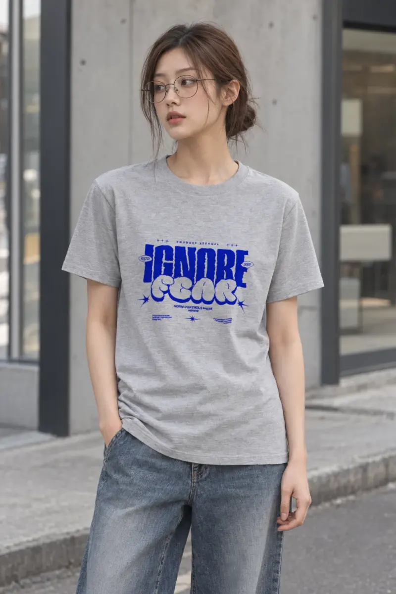 "Fear Breaks Dreams" Heavyweight Unisex Crewneck T-shirt | Gildan 5000