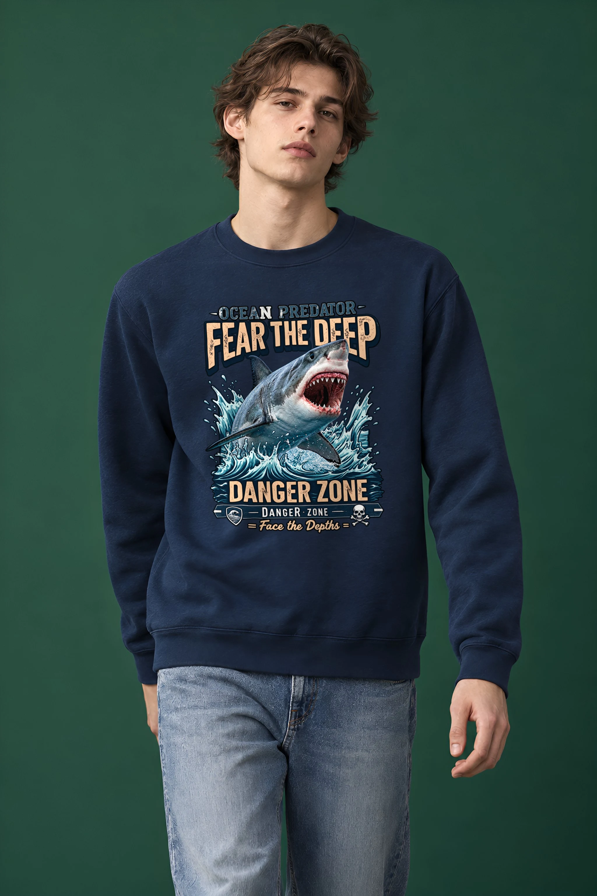 "Fear The Deep" 1 Crewneck Sweatshirt