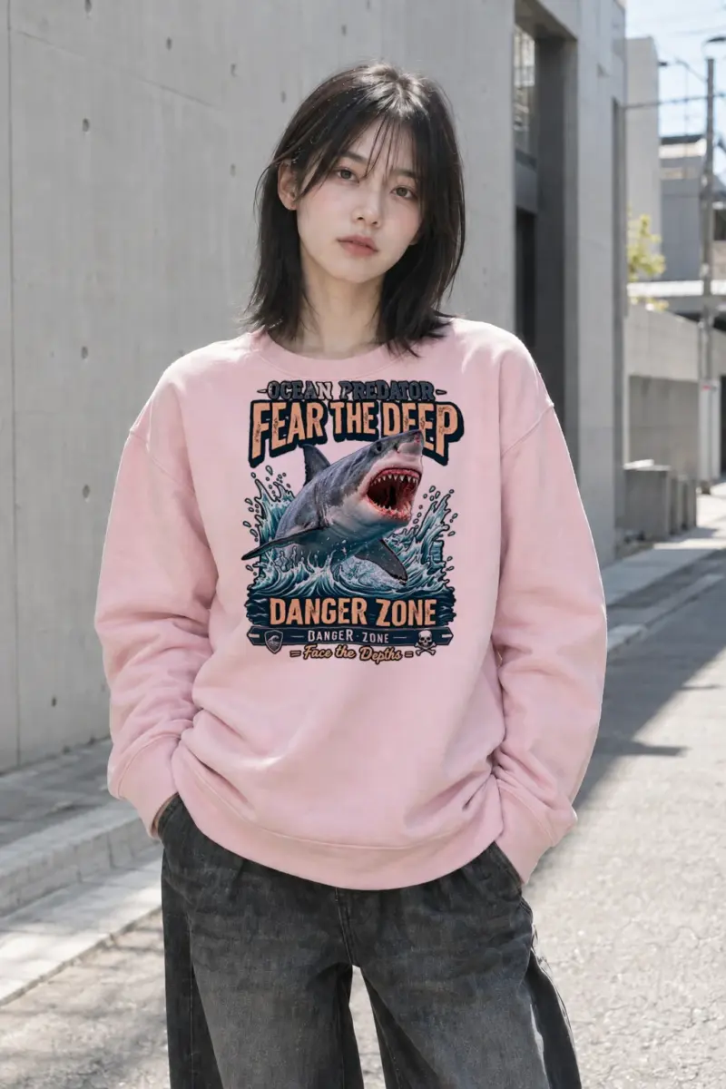 "Fear The Deep" Heavy Blend Unisex Crewneck Sweatshirt | Gildan 18000