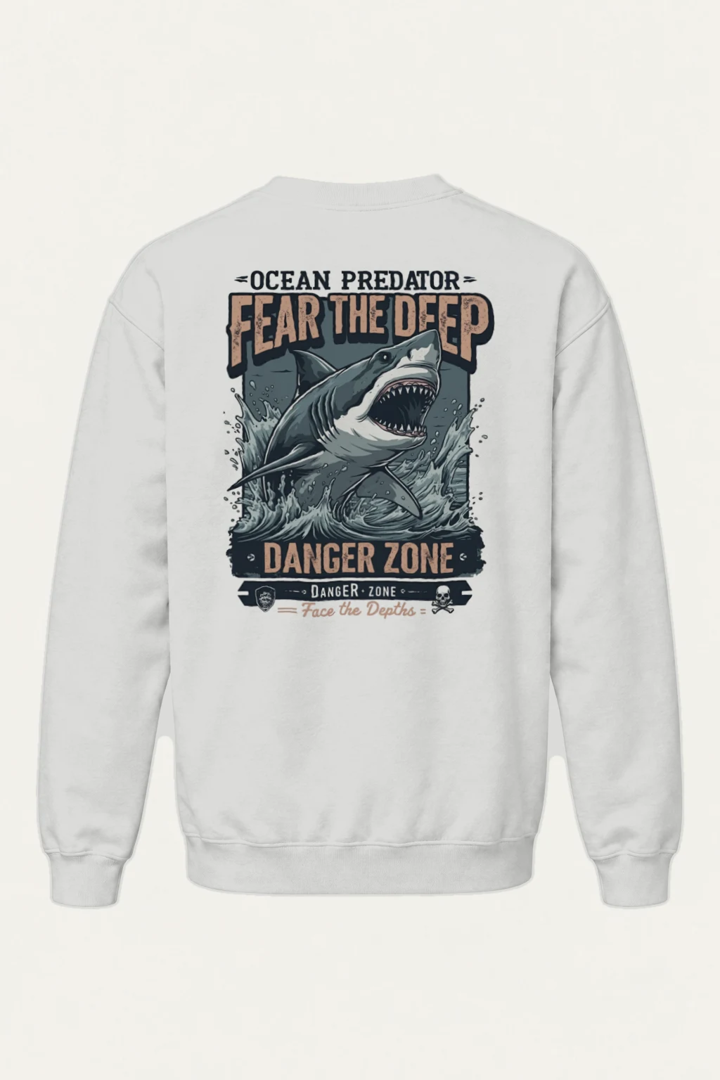 "Fear The Deep" Heavy Blend Unisex Crewneck Sweatshirt | Gildan 18000
