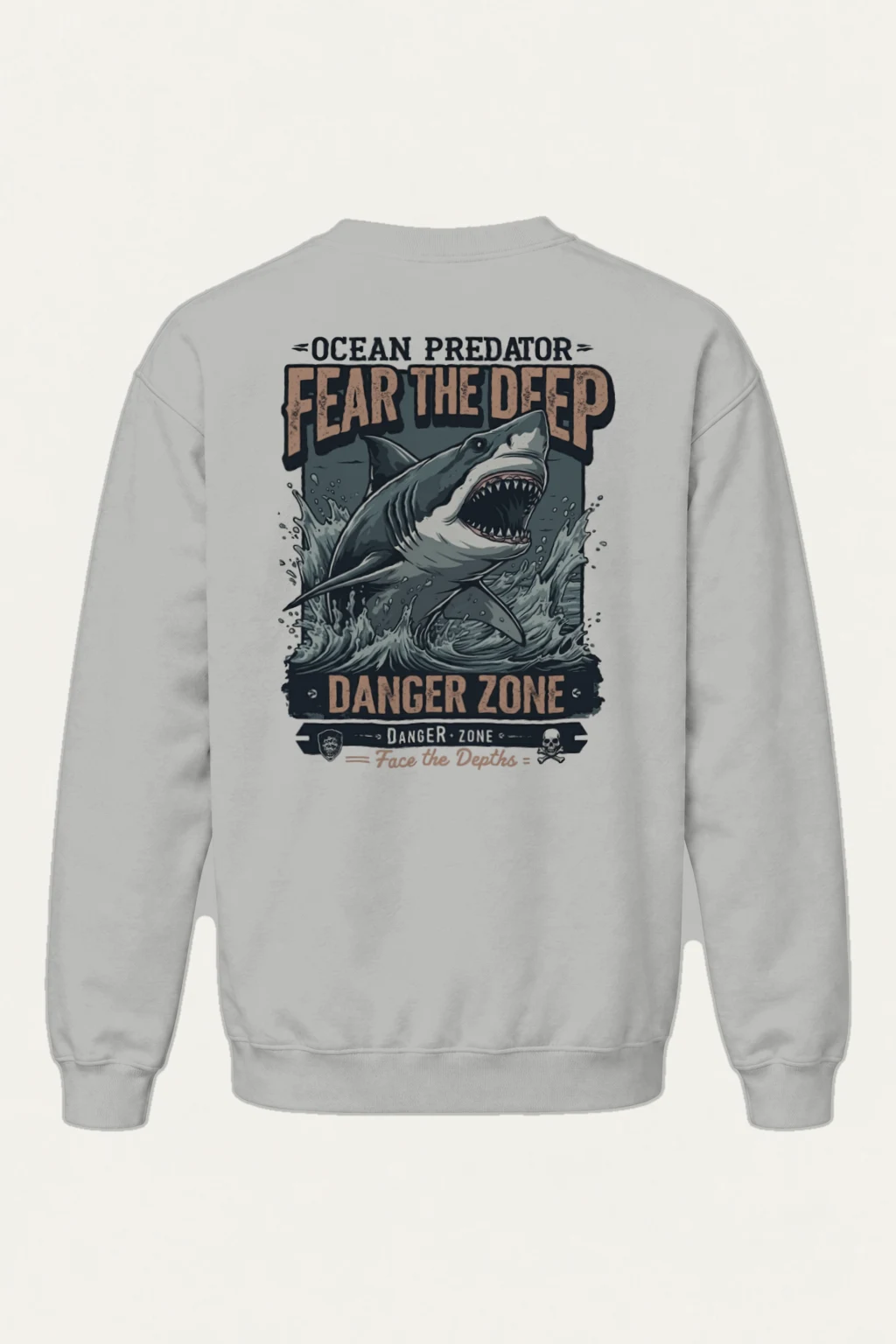 "Fear The Deep" Heavy Blend Unisex Crewneck Sweatshirt | Gildan 18000