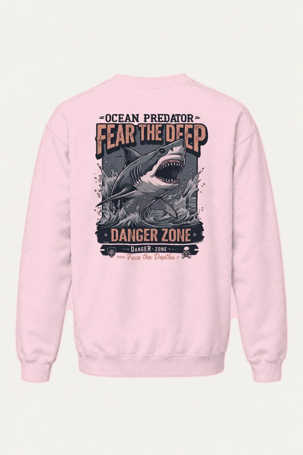 "Fear The Deep" Heavy Blend Unisex Crewneck Sweatshirt | Gildan 18000