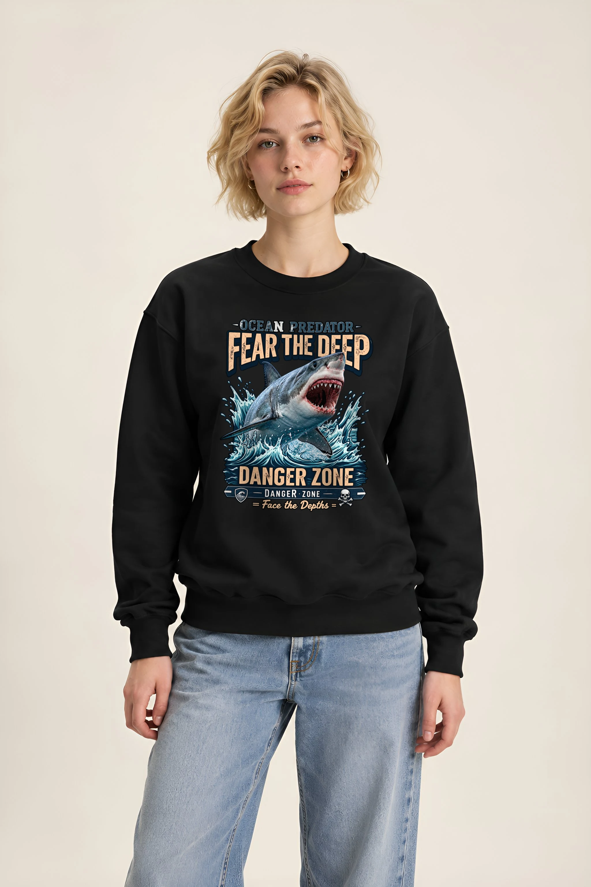 "Fear The Deep" 1 Crewneck Sweatshirt