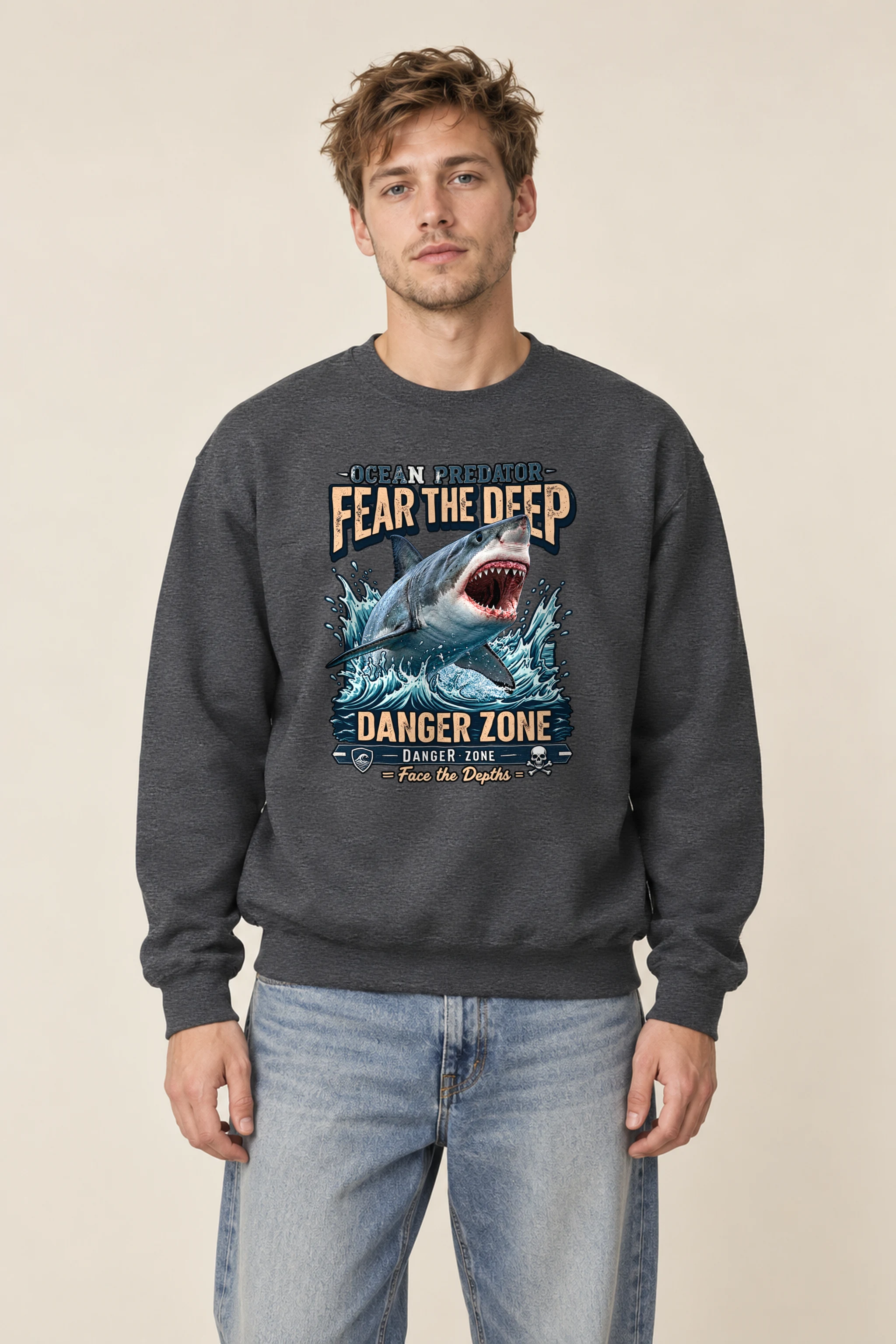 "Fear The Deep" 1 Crewneck Sweatshirt