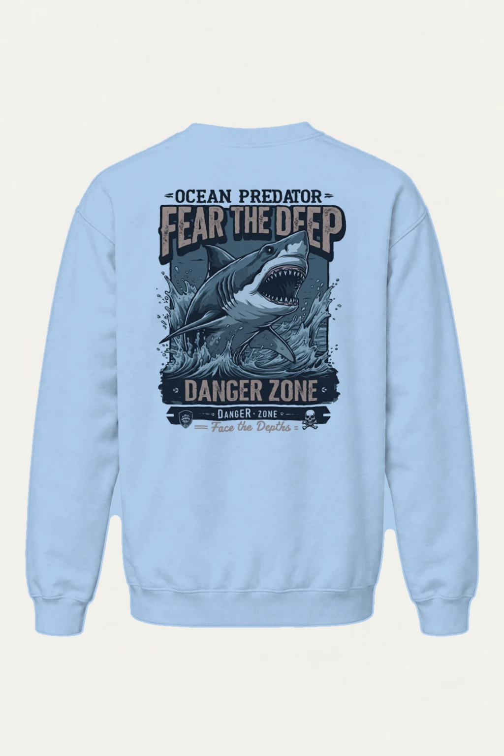 "Fear The Deep" Heavy Blend Unisex Crewneck Sweatshirt | Gildan 18000