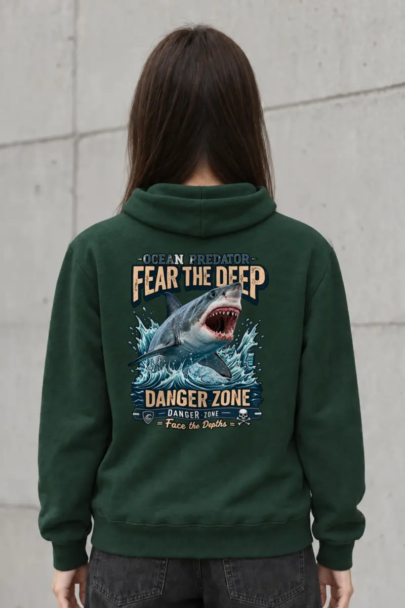 "Fear The Deep" Heavy Blend Unisex Pullover Hoodie
