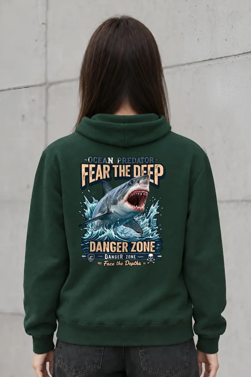 "Fear The Deep" Heavy Blend Unisex Pullover Hoodie