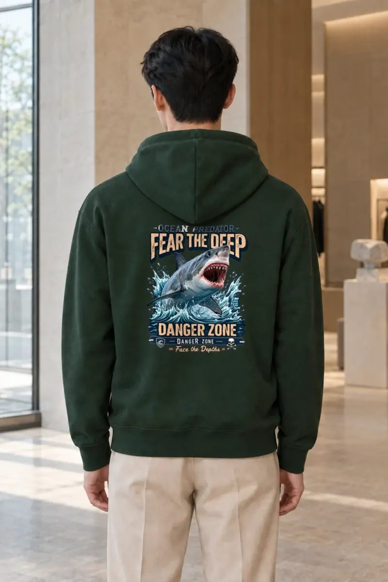 "Fear The Deep" Heavy Blend Unisex Pullover Hoodie | Gildan 18500