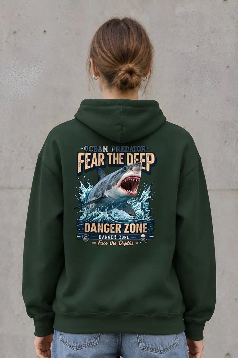 "Fear The Deep" Heavy Blend Unisex Pullover Hoodie