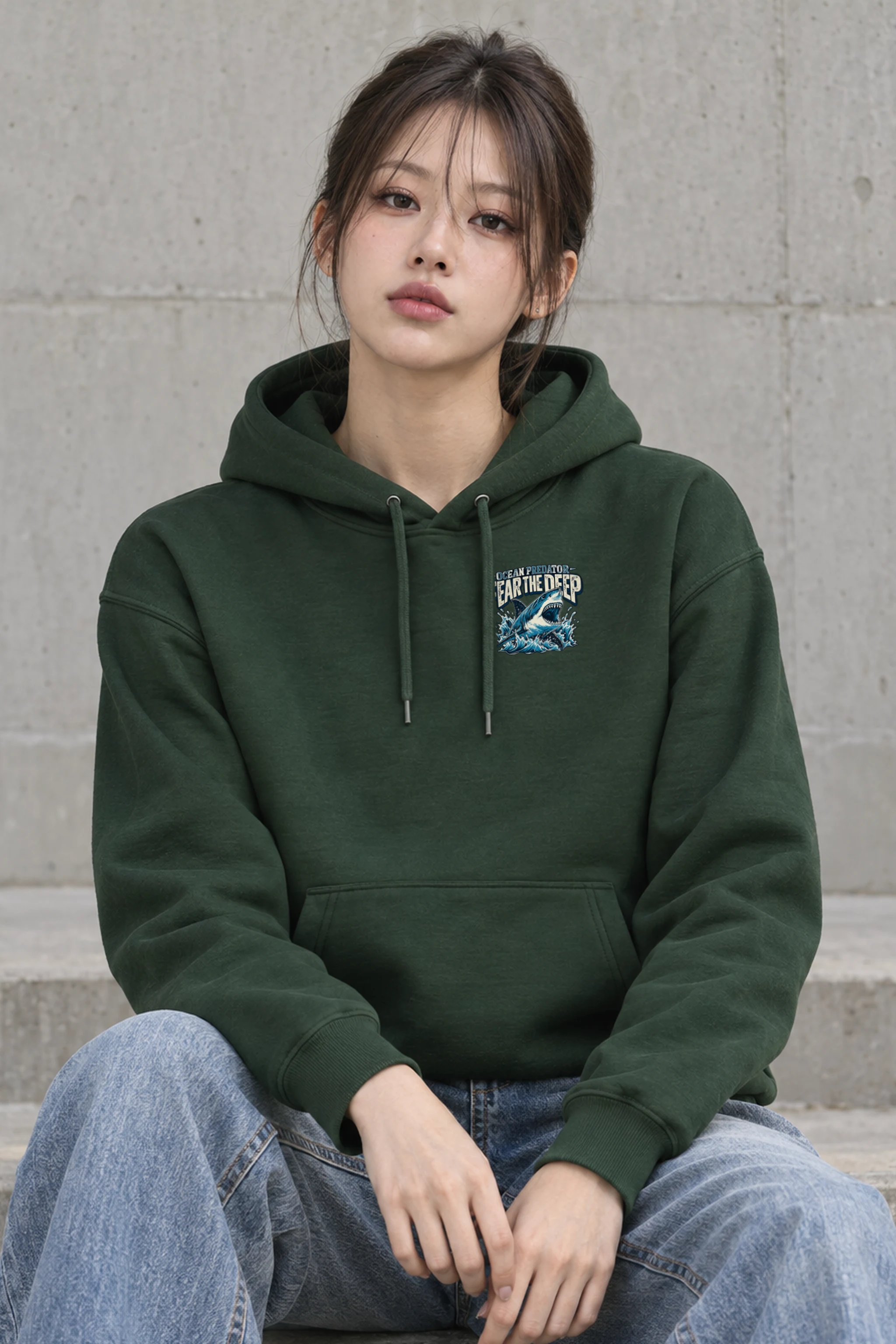 "Fear The Deep" Heavy Blend Unisex Pullover Hoodie