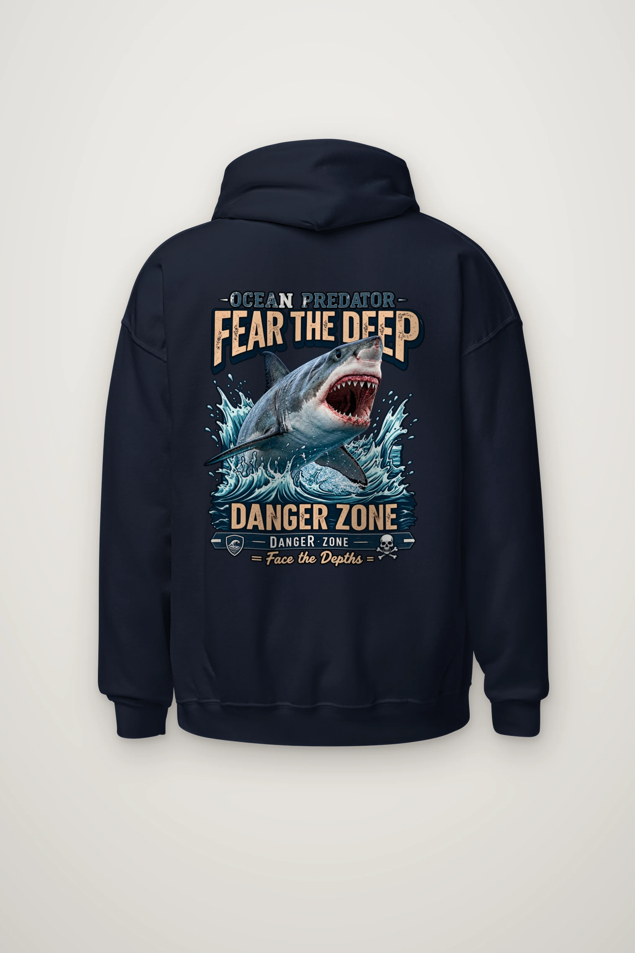 "Fear The Deep" Heavy Blend Unisex Pullover Hoodie