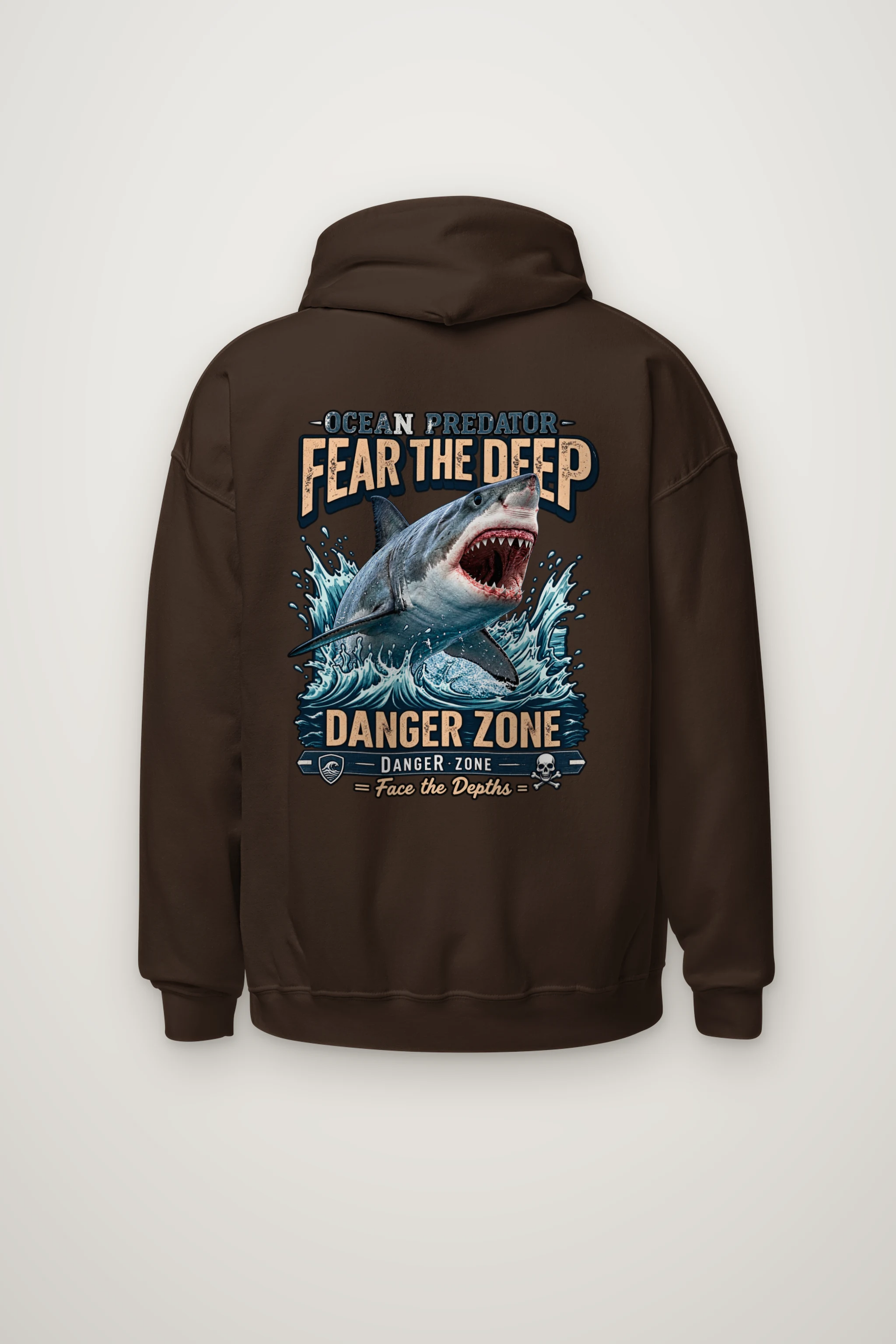 "Fear The Deep" Heavy Blend Unisex Pullover Hoodie