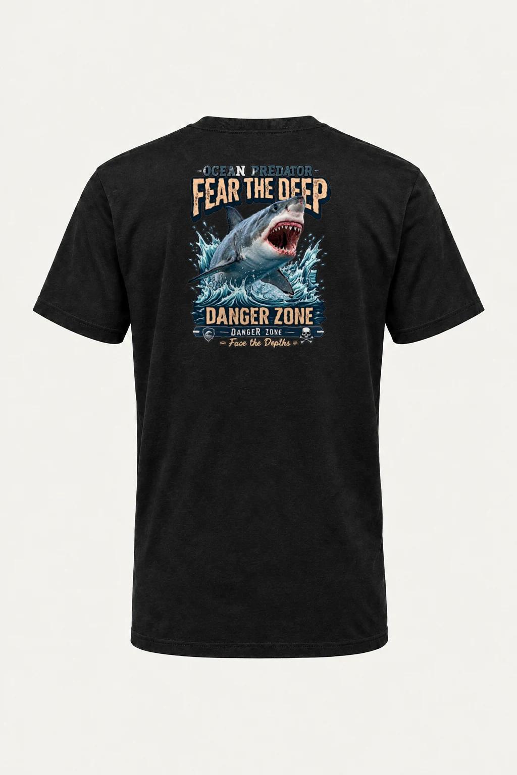 "Fear The Deep" Heavyweight Unisex Crewneck T-shirt | Gildan 5000