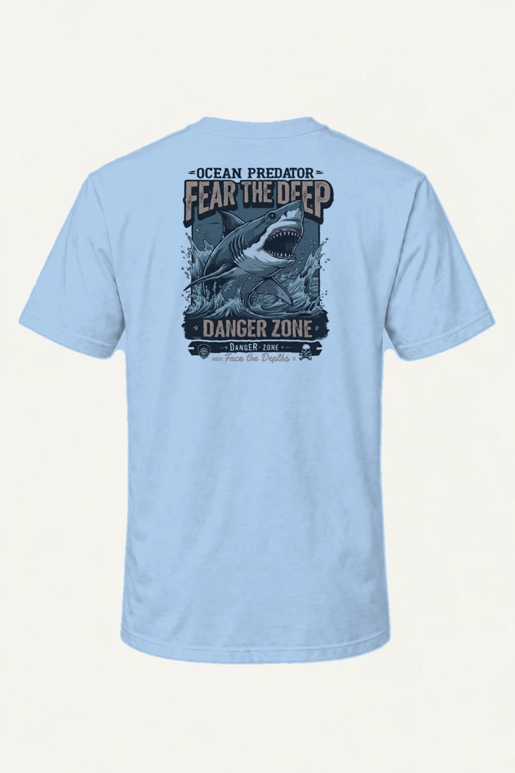 "Fear The Deep" Heavyweight Unisex Crewneck T-shirt | Gildan 5000