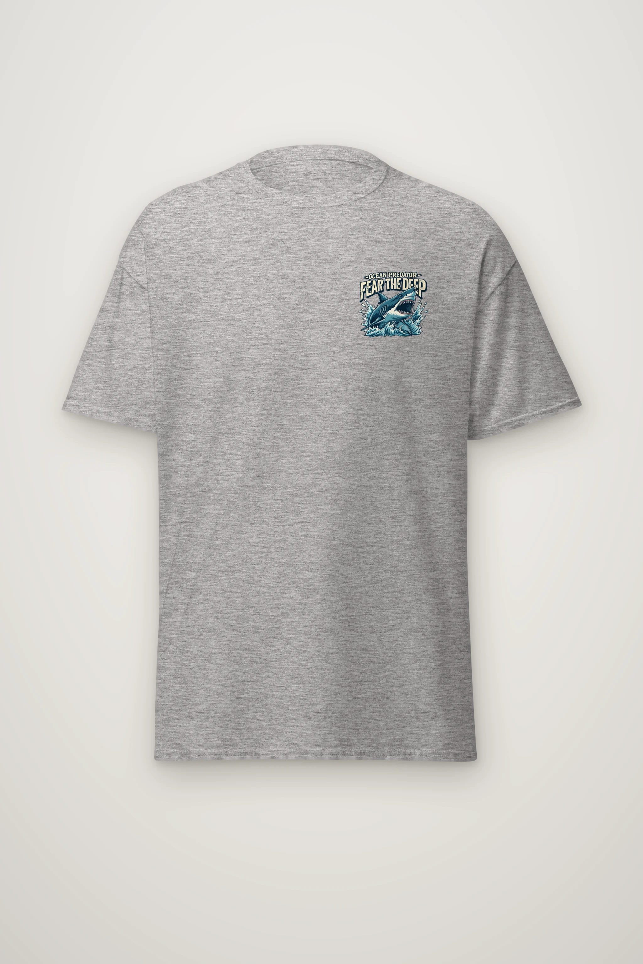 "Fear The Deep" Heavyweight Unisex Crewneck T-shirt