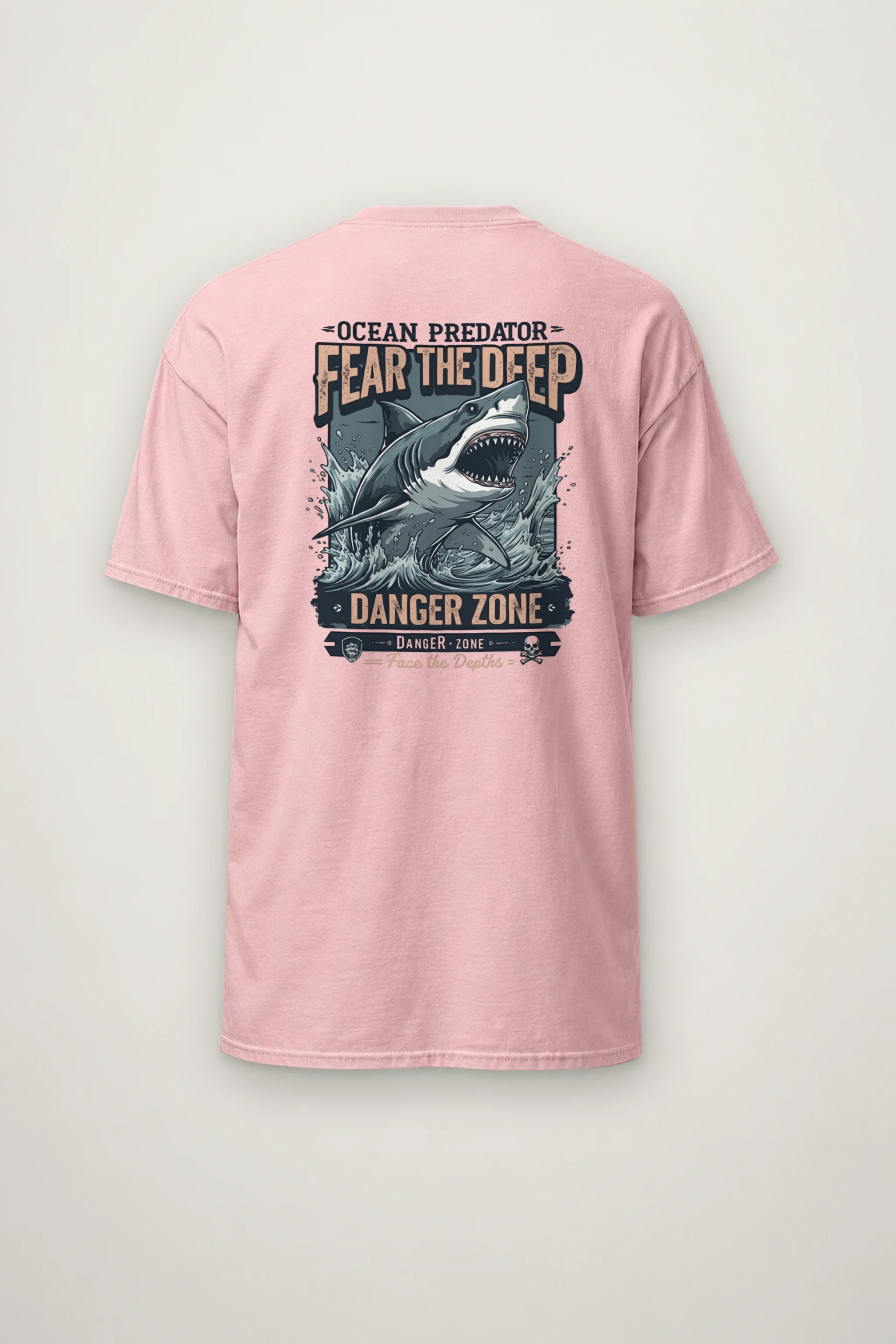 "Fear The Deep" Heavyweight Unisex Crewneck T-shirt