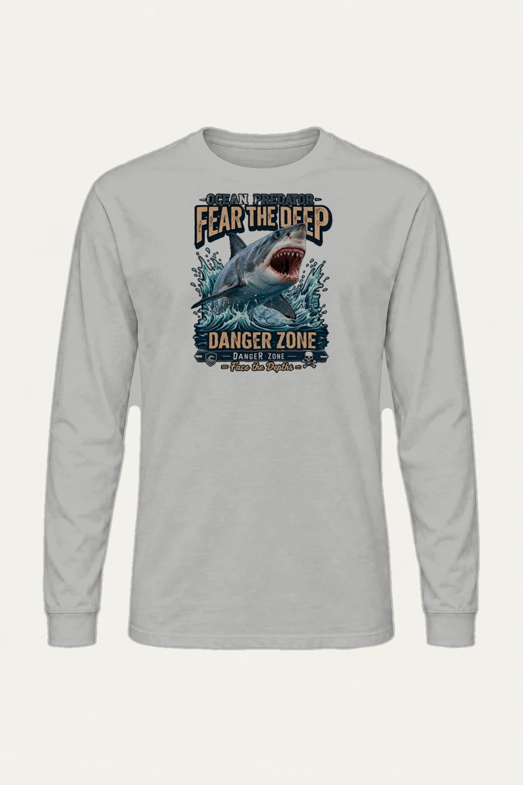 "Fear The Deep" Unisex Longsleeve T-shirt | Gildan 2400