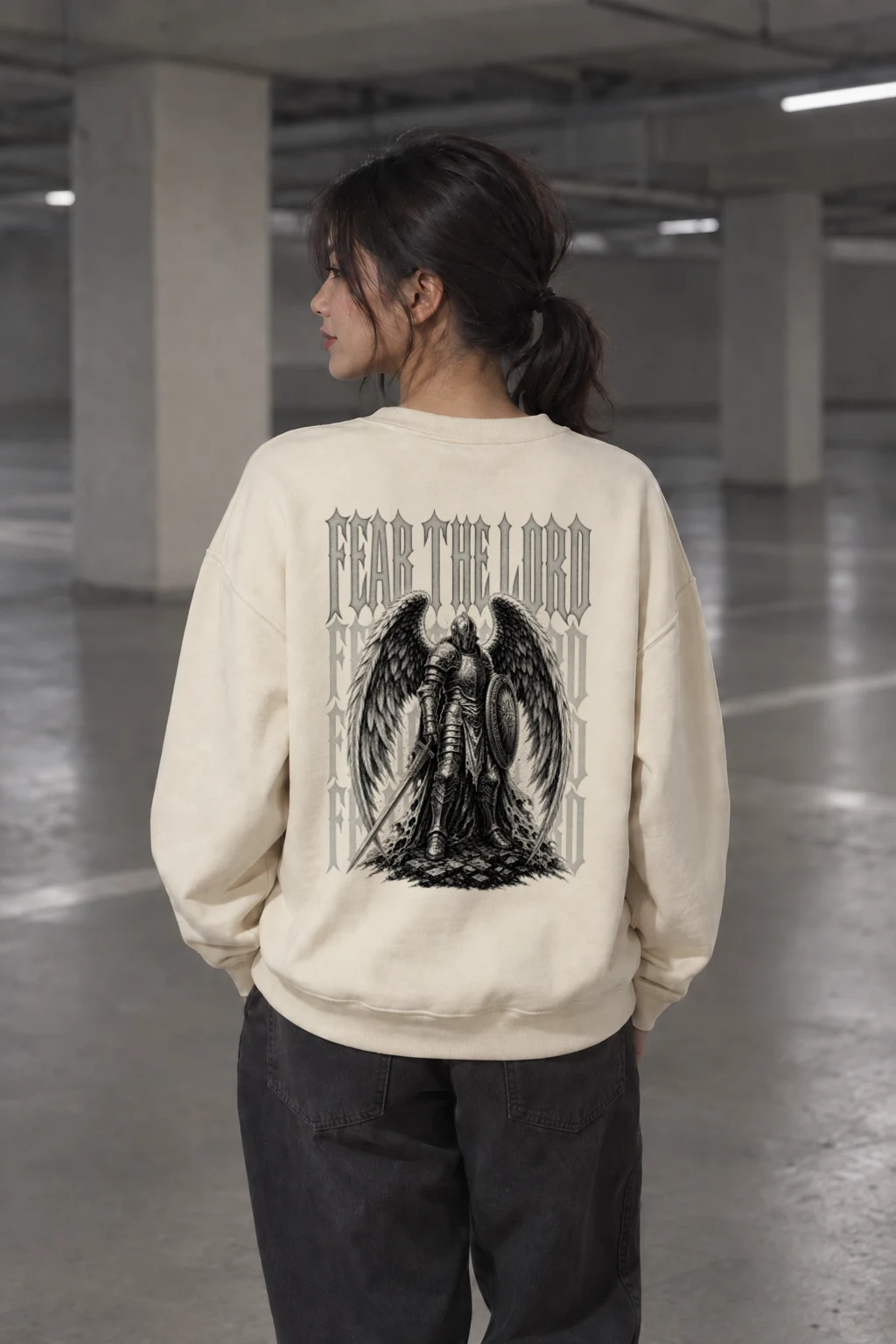 "Fear The Wings" Unisex Sponge Fleece Crewneck Sweatshirt | Bella + Canvas 3901
