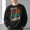 "Fear Won't Decide" Heavy Blend Unisex Crewneck Sweatshirt | Gildan 18000