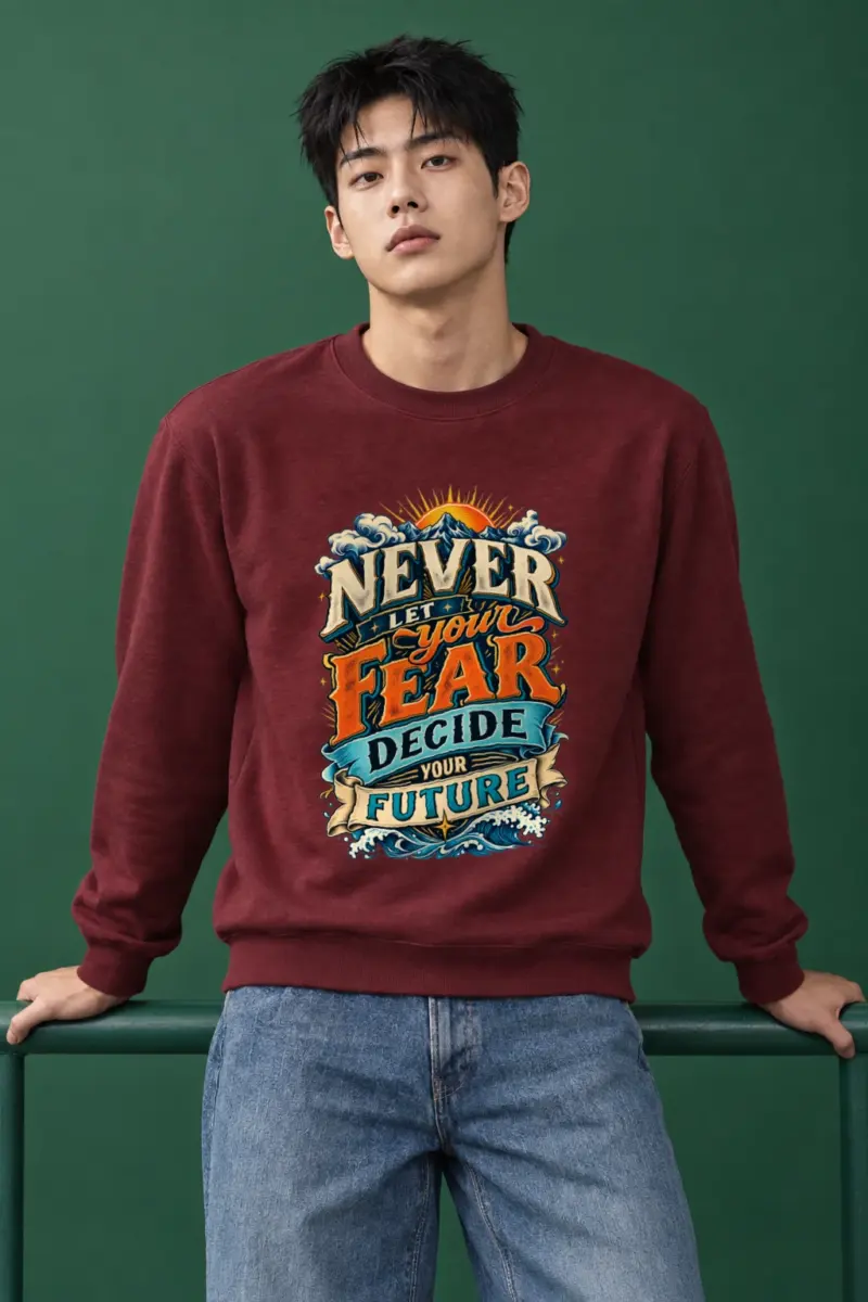 "Stacked Sunburst Future" Heavy Blend Unisex Crewneck Sweatshirt