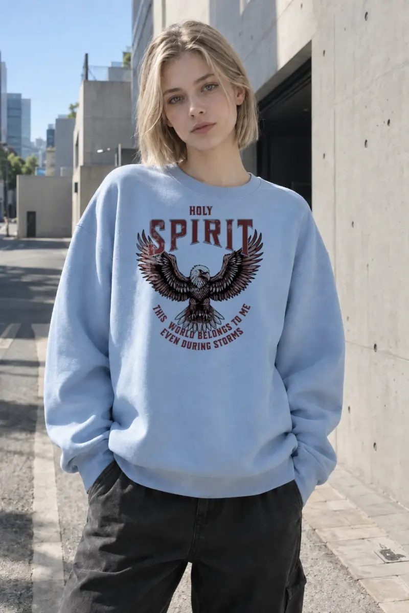 "Fearless Eagle" Heavy Blend Unisex Crewneck Sweatshirt | Gildan 18000