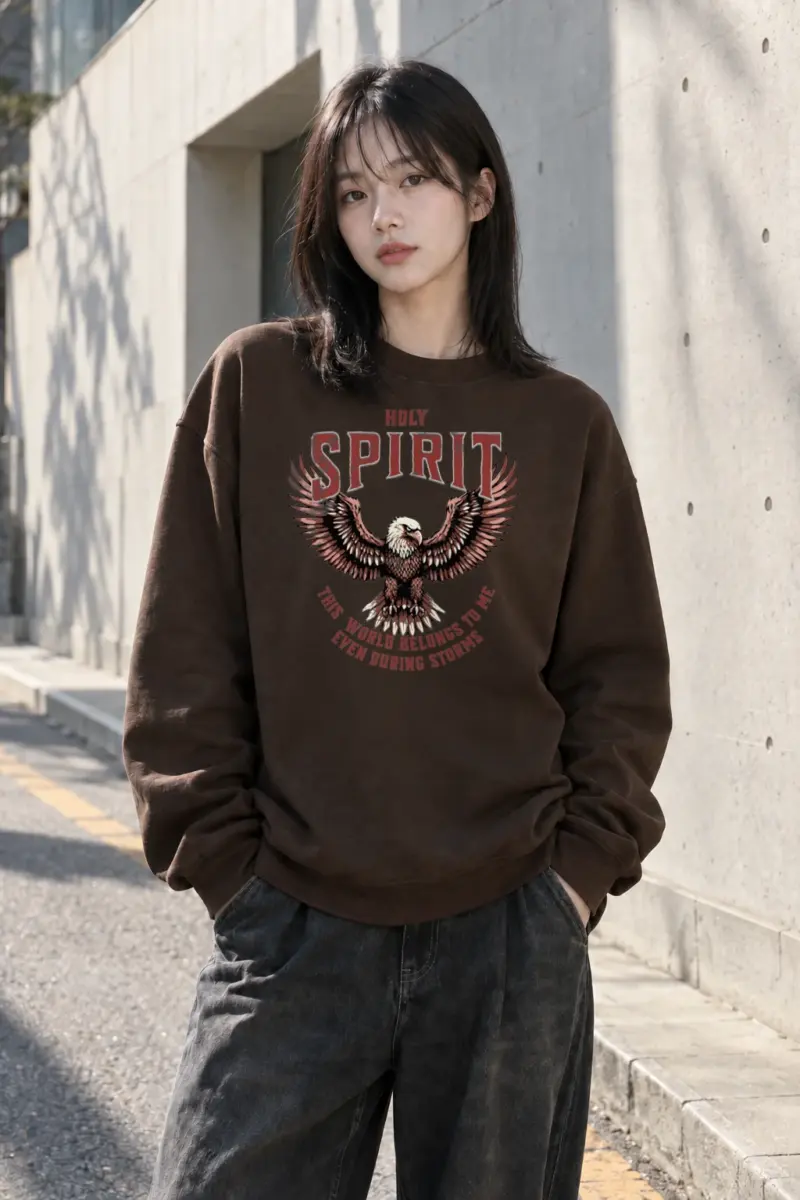 "Fearless Eagle" Heavy Blend Unisex Crewneck Sweatshirt | Gildan 18000