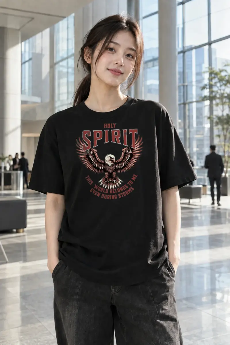 "Fearless Emmett Eagle" Heavyweight Unisex Crewneck T-shirt | Gildan 5000