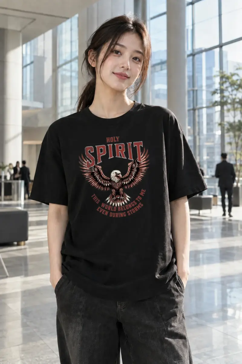 "Fearless Emmett Eagle" Heavyweight Unisex Crewneck T-shirt | Gildan 5000