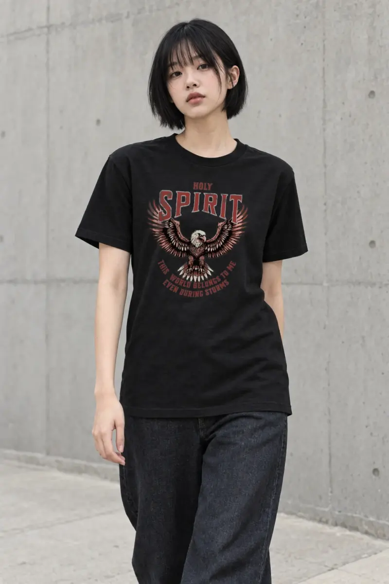 "Fearless Emmett Eagle" Heavyweight Unisex Crewneck T-shirt | Gildan 5000