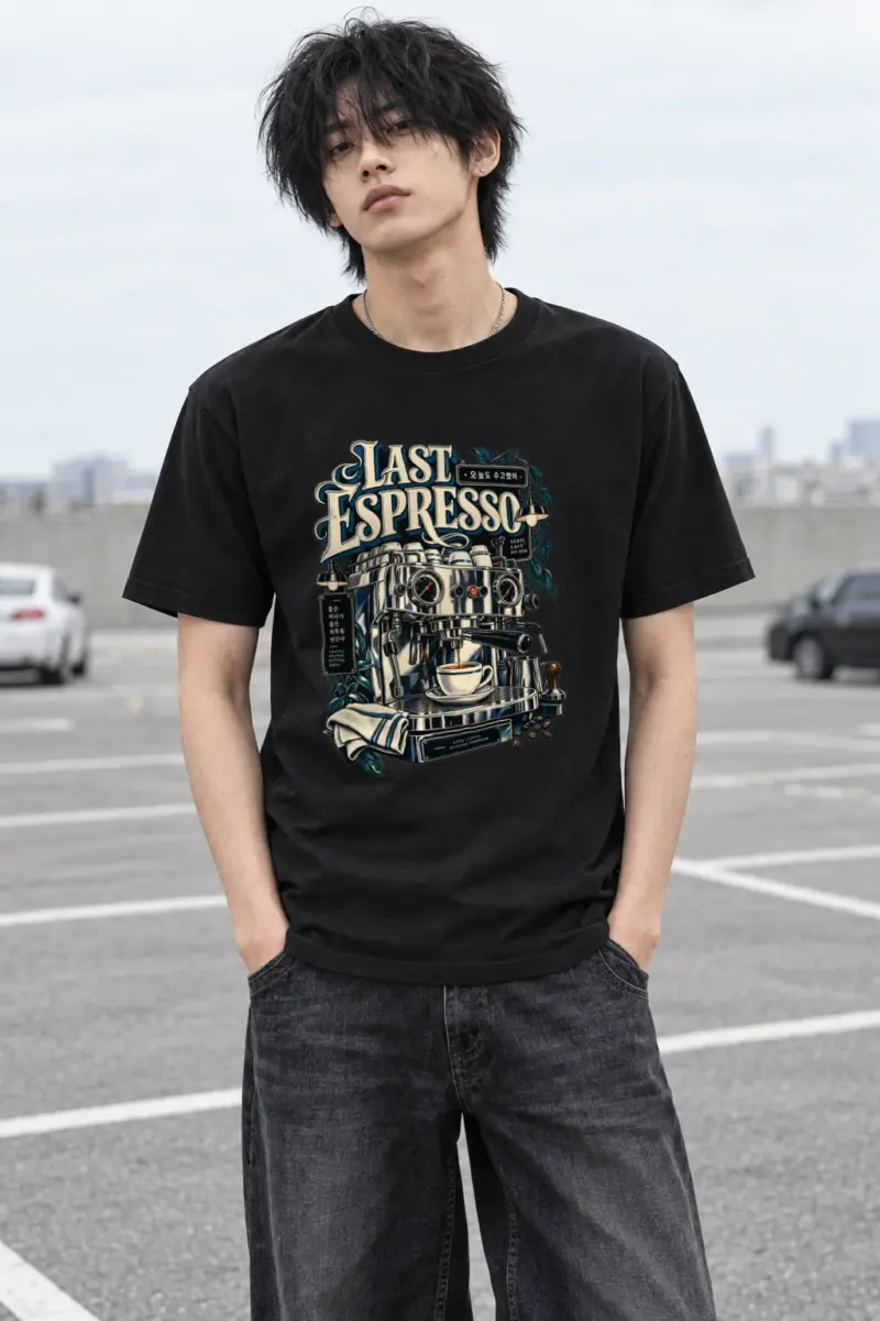 "Good Coffee Brighter Tomorrow" Heavyweight Unisex Crewneck T-shirt