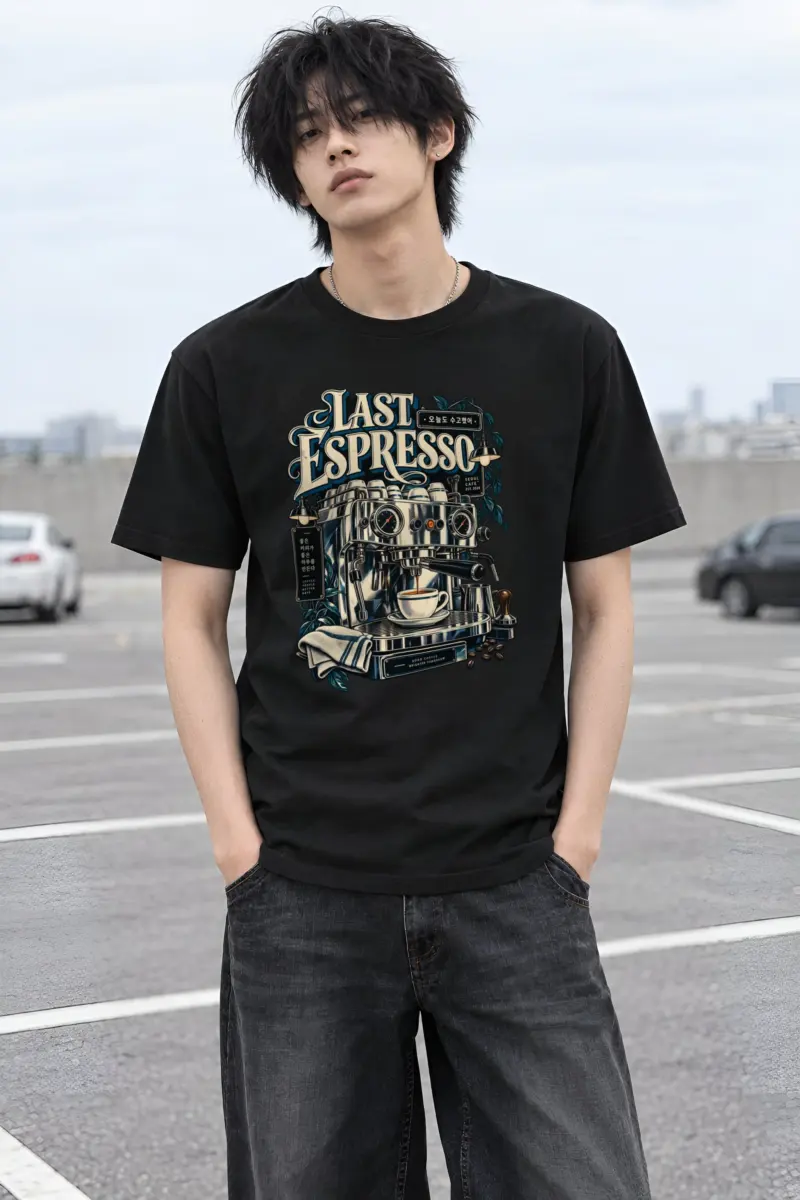 "Good Coffee Brighter Tomorrow" Heavyweight Unisex Crewneck T-shirt