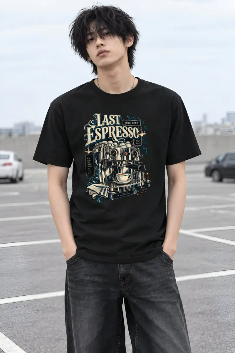 "Good Coffee Brighter Tomorrow" Heavyweight Unisex Crewneck T-shirt