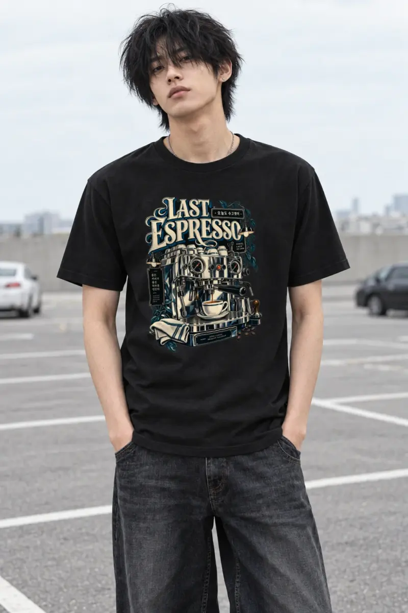 "Good Coffee Brighter Tomorrow" Heavyweight Unisex Crewneck T-shirt