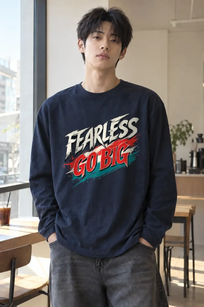 "Fearless Go Big" Unisex Longsleeve T-shirt | Gildan 2400