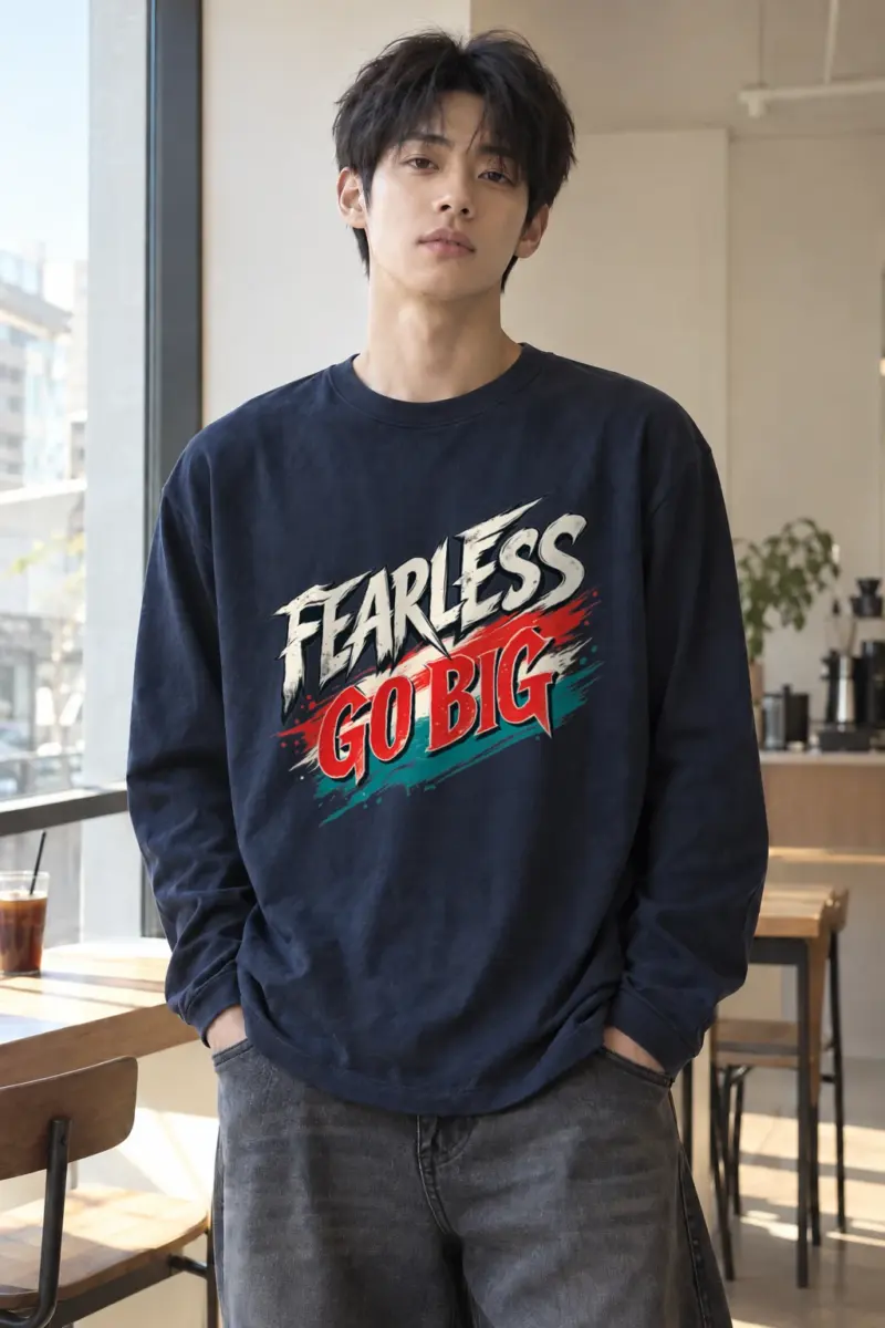 "Fearless Go Big" Unisex Longsleeve T-shirt | Gildan 2400