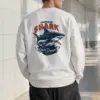 "Fearless Shark" Heavy Blend Unisex Crewneck Sweatshirt | Gildan 18000