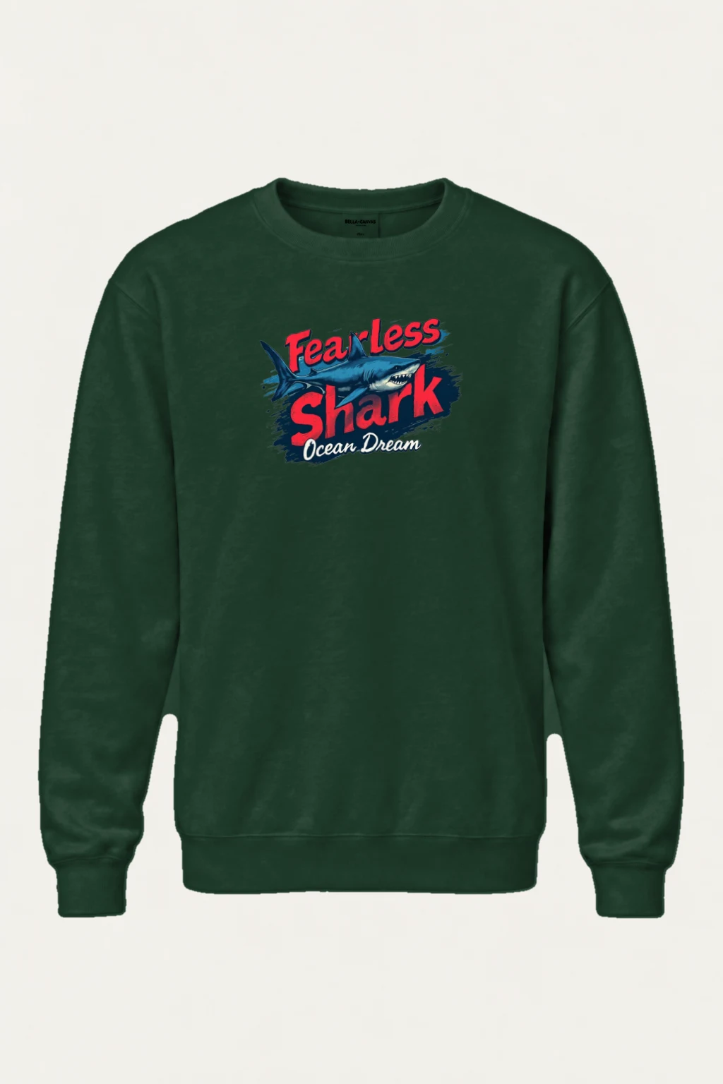 "Fearless Shark" Heavy Blend Unisex Crewneck Sweatshirt | Gildan 18000