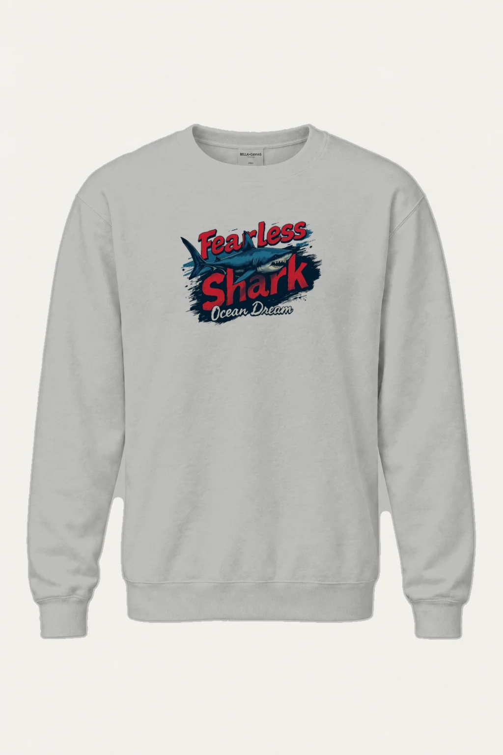 "Fearless Shark" Heavy Blend Unisex Crewneck Sweatshirt | Gildan 18000