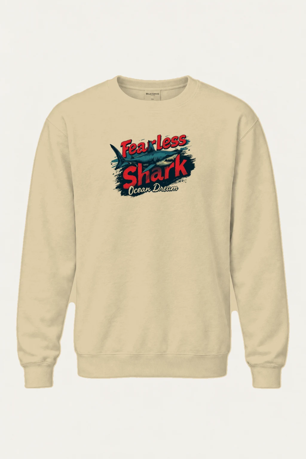 "Fearless Shark" Heavy Blend Unisex Crewneck Sweatshirt | Gildan 18000
