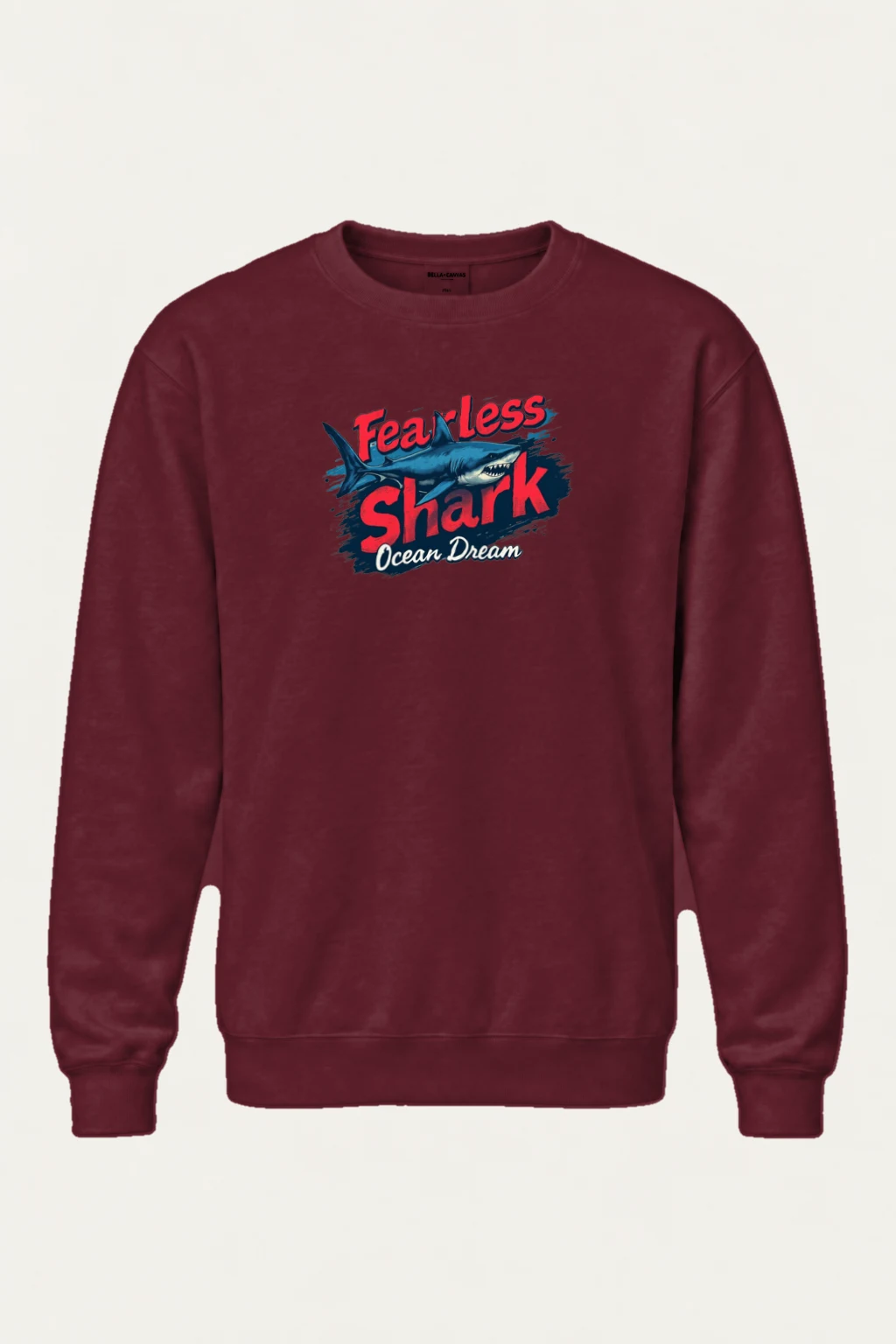 "Fearless Shark" Heavy Blend Unisex Crewneck Sweatshirt | Gildan 18000